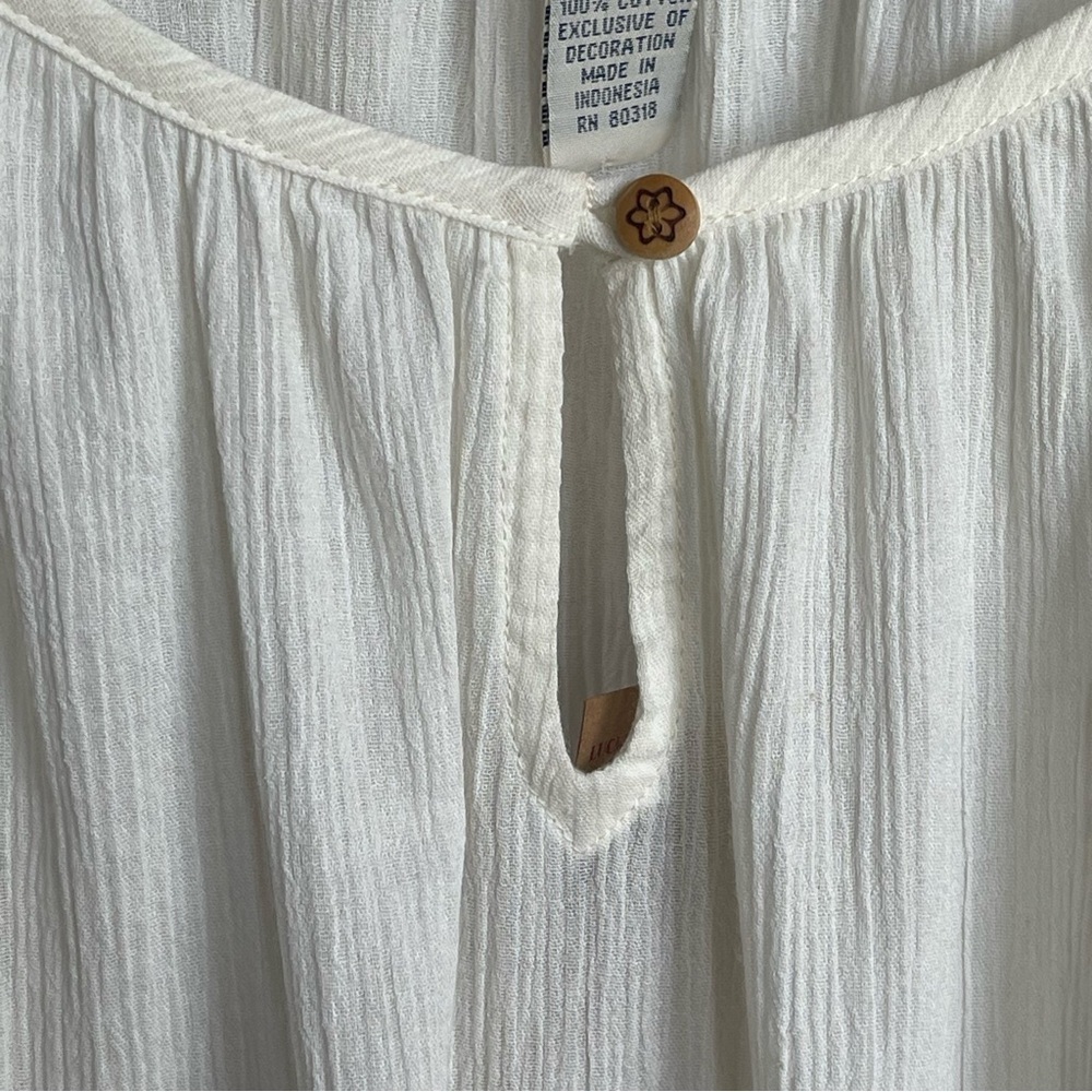 Lucky Brand Cream Peasant Blouse Cream Size XS - Picture 4 of 16